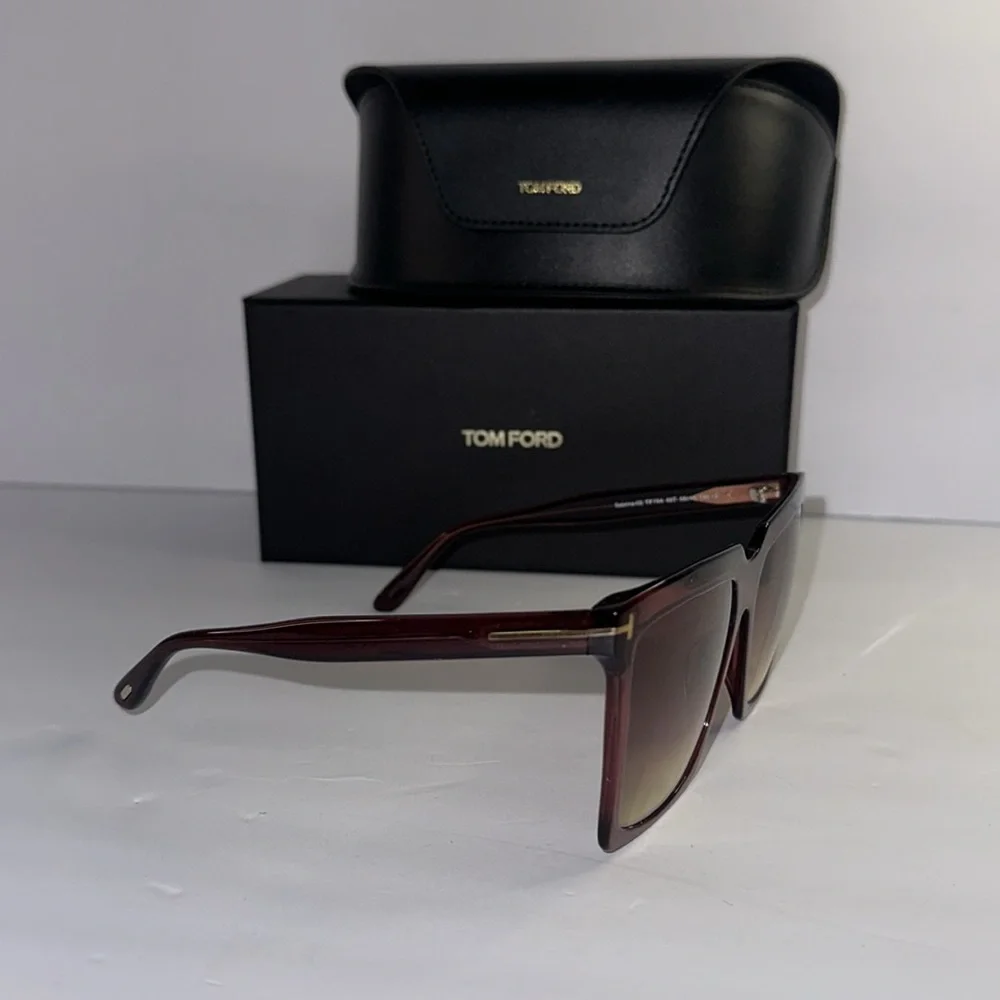 New Authentic TOM FORD TF764 Gradient Square Acetate Sunglasses